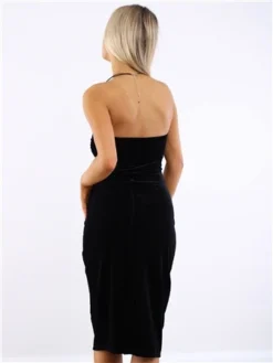 Noisy May Black Alma Fitted Dress -Cheap Drape Dresses Store 29530 3