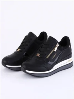 Lloyd & Pryce Sparkle Stealth Sparkle Wedge Trainers