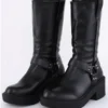 No Doubt Black Chunky Biker Boot