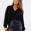 The Frolic Black Sequin Mini Skirt